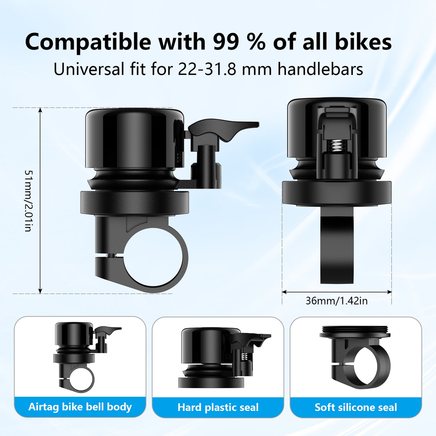 Airtaged-bike bell