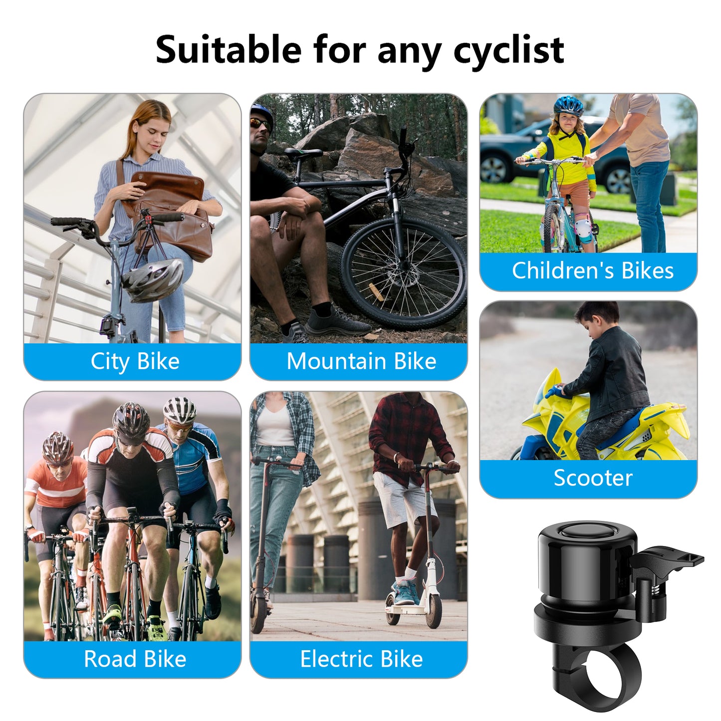 Airtaged-bike bell